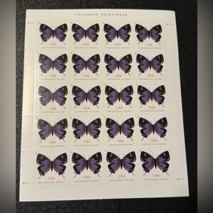 1 Sheet of Colorado Hairstreak Butterfly Non-Machinable Stamps